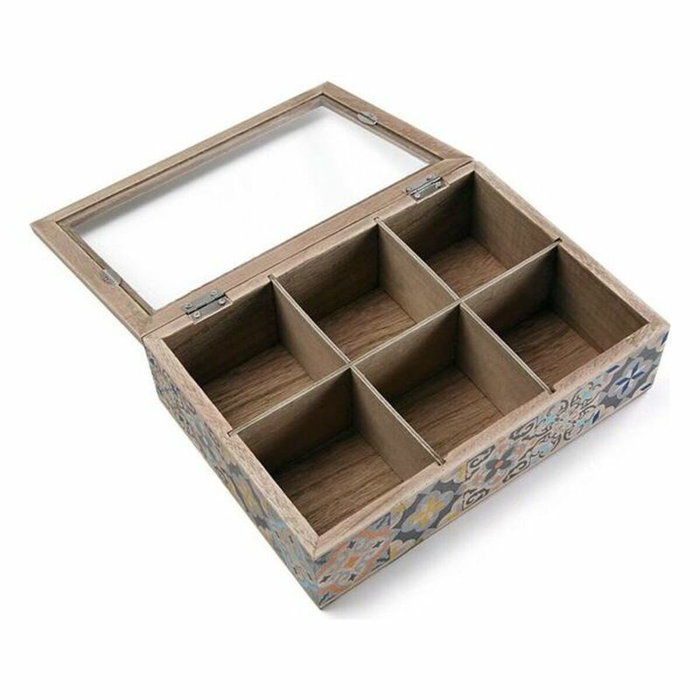 Caja para Infusiones Versa Madera 17 x 7 x 24 cm Caja para Infusiones Versa Madera 17 x 7 x 24 cm