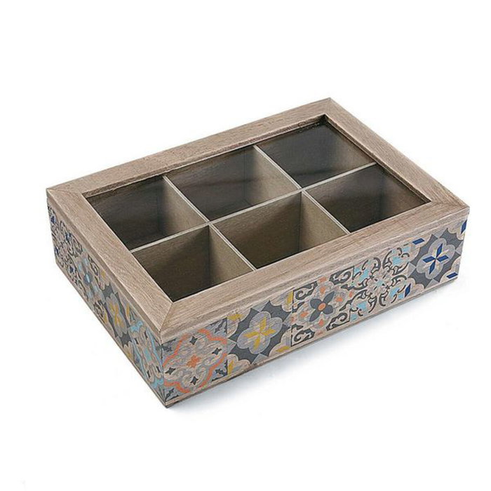 Caja para Infusiones Versa Madera 17 x 7 x 24 cm Caja para Infusiones Versa Madera 17 x 7 x 24 cm