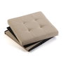 Versa Baúl Desmontable Beige 38x37.5 cm - Lino y Madera MDF (2 Unidades)