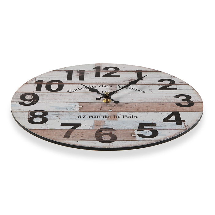 Reloj de Pared Versa Madera (4 x 30 x 30 cm)