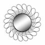 Espejo de pared Versa Negro Metal (2 x 40 x 40 cm)