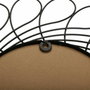 Espejo de pared Versa Negro Metal (2 x 40 x 40 cm)