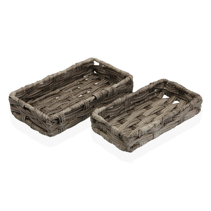 Juego de Cestas Versa 11 x 4 x 20 cm 2 Unidades Juego de Cestas Versa 11 x 4 x 20 cm 2 Unidades
