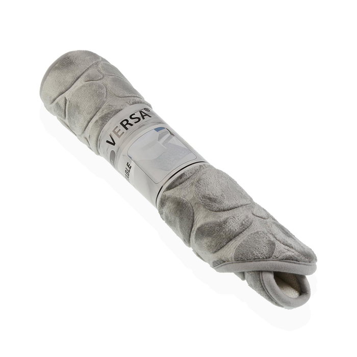 Alfombra de baño Versa Gris Poliéster (45 x 45 cm)