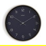 Reloj de Pared Versa Azul Madera PU (30,5 x 4,3 x 30,5 cm)