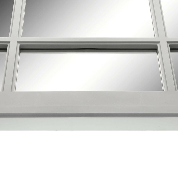 Espejo de pared Versa Cuadrado Blanco Polipropileno Espejo 60,5 x 60,5 x 60,5 cm