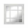 Espejo de pared Versa Cuadrado Blanco Polipropileno Espejo 60,5 x 60,5 x 60,5 cm