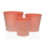 Maceta Versa Zink Naranja Metal (14 cm)