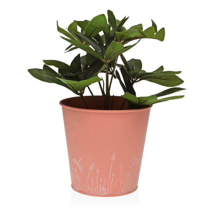 Maceta Versa Zink Naranja Metal (14 cm)