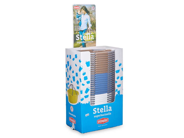 Stefanplast Cesta Oval de Plástico 25L con Asas, Surtido 59x38x23 cm (Set de 30)
