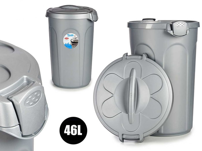 Kerbl Contenedor de comida para perros Tom 46l - Gris