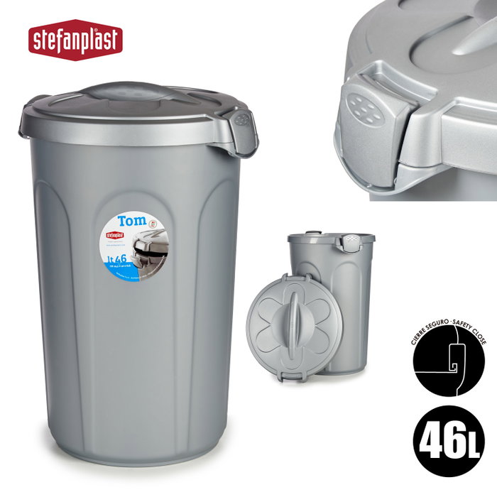 Kerbl Contenedor de comida para perros Tom 46l - Gris
