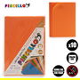 Pincello Juego 10 Laminas Goma Eva Naranja 20 x 30 cm (Set de 24)