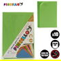 Pincello Juego 10 Laminas Goma Eva Verde 20 cm x 30 cm (Set de 24)