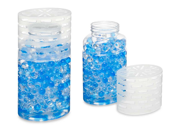 Acorde Ambientador de Bolas de Gel, Fragancia Océano Azul, 400 g, Dimensiones 8.5 x 16.5 x数量cm (Set de 24)