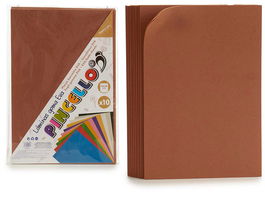 Pincello Juego 10 Laminas Goma Eva Marron 20x30 cm (Set de 24)