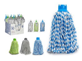 ARTE REGAL Fregona Microfibra 150Gr Trenzado Surtidos 10x29x10cm (Set de 12)