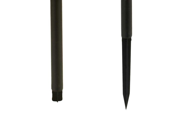 IBERGARDEN Baliza Solar Articulada Negra Plástico 12x26x5.5 cm Polipropileno LED IP44 (Set de 24)