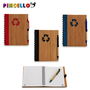 Pincello Libreta Bambú Reciclado y Bolígrafo 18x14 cm Surtidos (Set de 24)