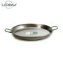 La Dehesa Paellera Pulida 34 cm Acero Pulido Capacidad 6 Raciones Apto para Gas y Leña (Set de 6)