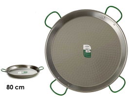 La Dehesa Paellera Pulida 80 cm 40 Raciones Apta para Gas y Leña