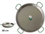 La Dehesa Paellera Pulida 80 cm 40 Raciones Apta para Gas y Leña