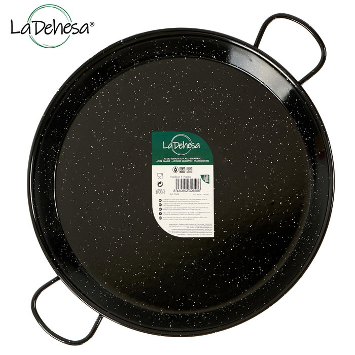 La Dehesa Paellera Esmaltada 38 cm 8 Raciones Acero Esmaltado Negro Apto Gas Horno Leña (Set de 6) La Dehesa Paellera Esmaltada 38 cm 8 Raciones Acero Esmaltado Negro Apto Gas Horno Leña (Set de 6)