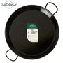 La Dehesa Paellera Esmaltada 38 cm 8 Raciones Acero Esmaltado Negro Apto Gas Horno Leña (Set de 6)
