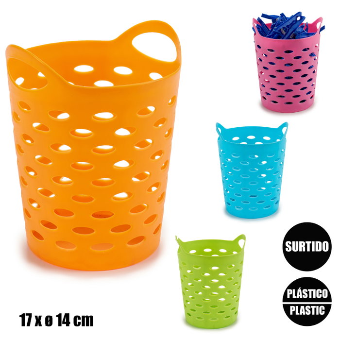 Arte Regal Cesta Redonda Multiusos Plástico 14x14x0.2 cm (Set de 48)