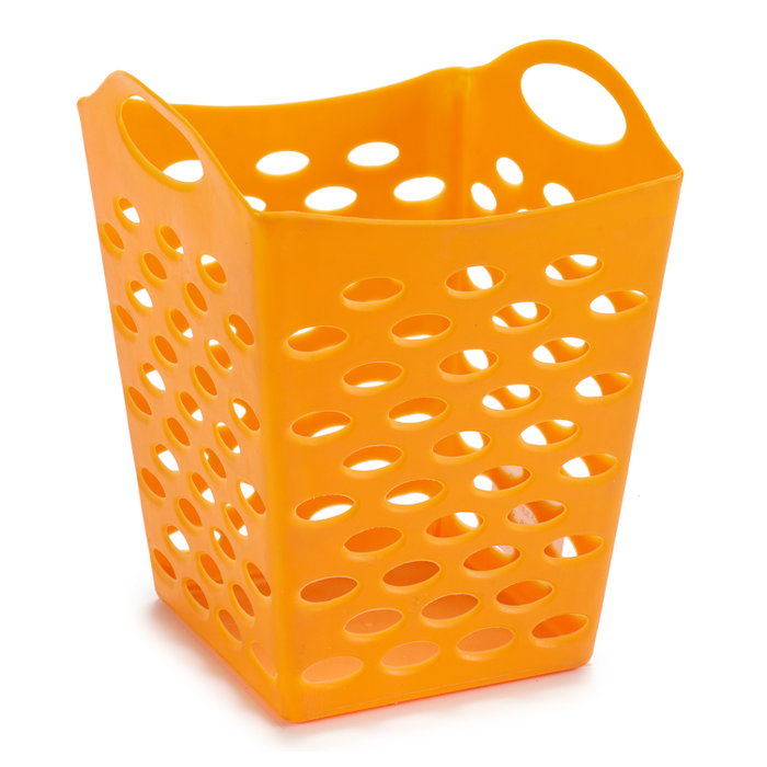 Arte Regal Cesta Plástico Multiusos Cuadrada 13 x 13 x 17 cm Surtida Azul Naranja Rosa Amarillo (Set de 48)