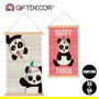 Giftdecor Lienzo Pergamino Panda Surtidos 33 cm x 54 cm (Set de 24)