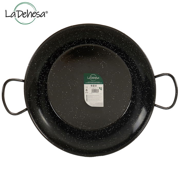La Dehesa Sarten Honda Esmaltada Con Asas 45 cm Negro Acero Esmaltado (Set de 3)