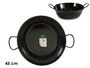 La Dehesa Sarten Honda Esmaltada Con Asas 45 cm Negro Acero Esmaltado (Set de 3)