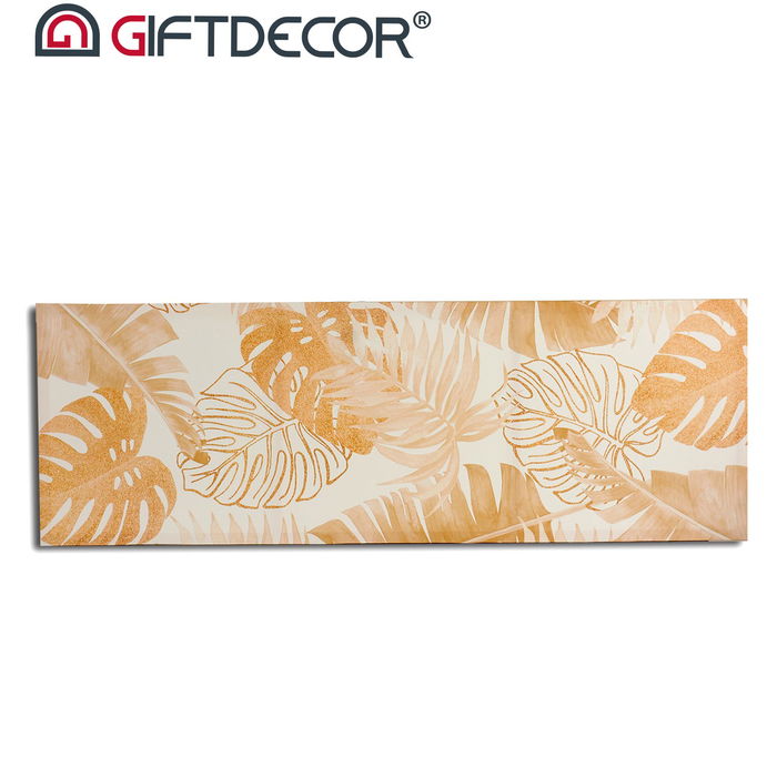 Giftdecor Lienzo Hoja Natural 45 cm x 135 cm (Set de 6)