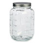 Vivalto Tarro Multiusos de Cristal con Tapa de Acero 5L (Pack de 6)