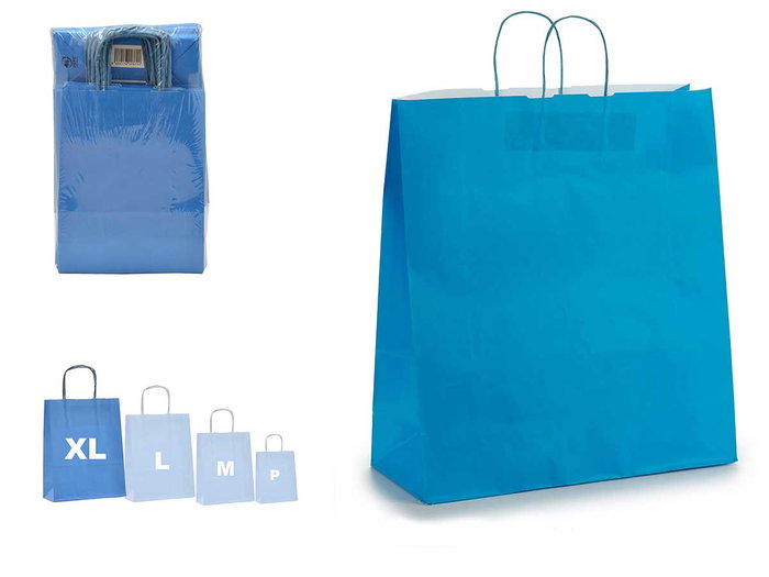 Pincello Bolsa Papel Azul Gr 46 x 57.5 x 0.2 cm (Set de 100)