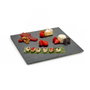 Kinvara Pizarra Aperitivo Cuadrada 30x30 cm Negro