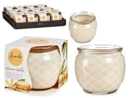 ACORDE Vela Tarro Cristal Vainilla Macarrón