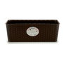 Stefanplast Jardinera Natural Reserva de Agua 40cm Chocolate