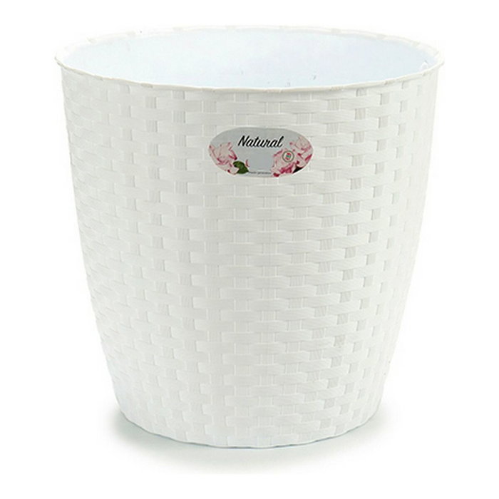 Stefanplast Maceta Natural Interior Exterior Blanco 29cm