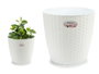 Stefanplast Maceta Natural Interior Exterior Blanco 29cm
