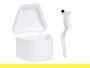 Berilo Porta Dentadura Postiza con Cepillo Blanco 17.5 x 6.5 x 17 cm (Set de 36)