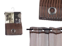 Cortina Giftdecor 140x260 cm Brillo Marron 6 Ollaos (Set de 6)