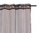 Cortina Giftdecor 140x260 cm Brillo Marron 6 Ollaos (Set de 6)