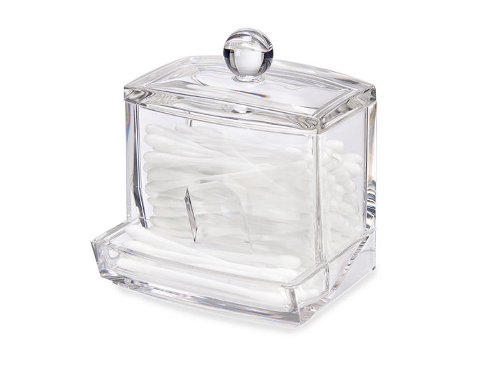 Berilo Organizador Para Bastoncillos Plástico Transparente 9.2 x 10 x 8.5 cm (Set de 12)