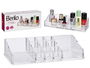 Berilo Organizador 11 Huecos Grandes Laterales Transparente 22x4x9 cm (Set de 12)
