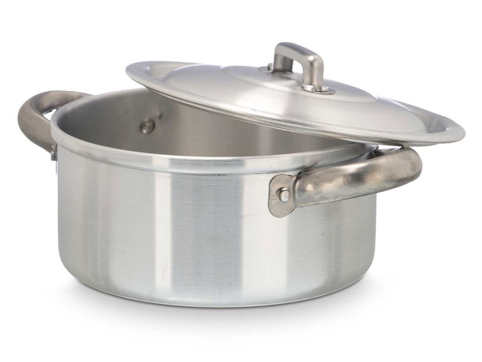 Kinvara Cacerola de Aluminio 16 cm 1,5 L con Tapa para Gas y Horno, Color Plata (Set de 10) Kinvara Cacerola de Aluminio 16 cm 1,5 L con Tapa para Gas y Horno, Color Plata (Set de 10)