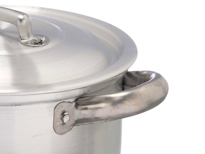 Kinvara Cacerola de Aluminio 16 cm 1,5 L con Tapa para Gas y Horno, Color Plata (Set de 10) Kinvara Cacerola de Aluminio 16 cm 1,5 L con Tapa para Gas y Horno, Color Plata (Set de 10)