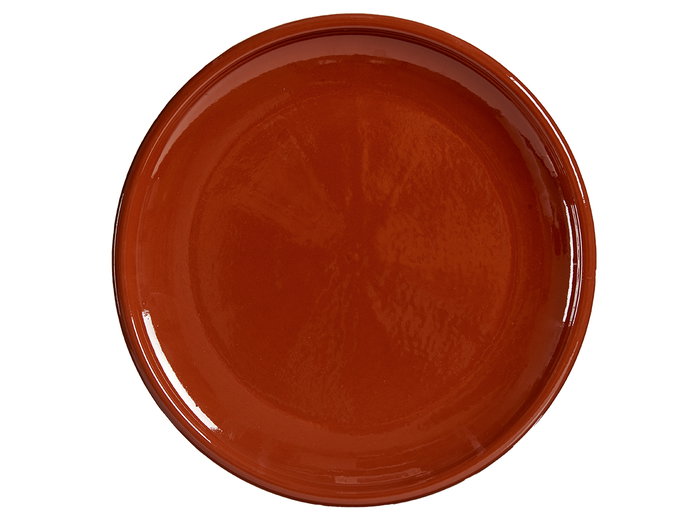 La Dehesa Plato Grueso Churrasco Barro Refractario Miel Diam 30 cm (Set de 6)