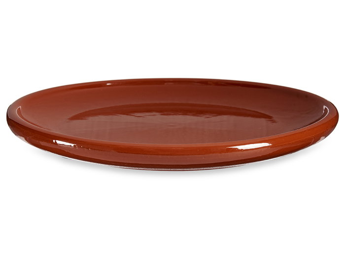 La Dehesa Plato Grueso Churrasco Barro Refractario Miel Diam 30 cm (Set de 6)